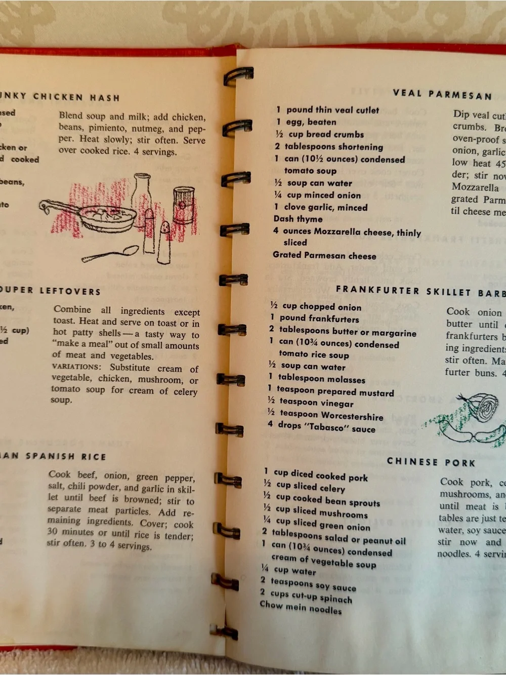 Vintage 1968 Campbell’s Cooking With Soup Cookbook – 608 Recipes Spiral Bound
